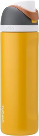 FreeSip Insulated Stainless Steel Water Bottle with Straw for Sports and Travel, BPA-Free Sports Water Bottle