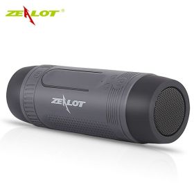 S1 Portable Bluetooth Speaker Wireless Bicycle Sound Box with LED Light Outdoor Waterproof Subwoofer Stereo Surround (Color: S1-Black, Ships From: China)